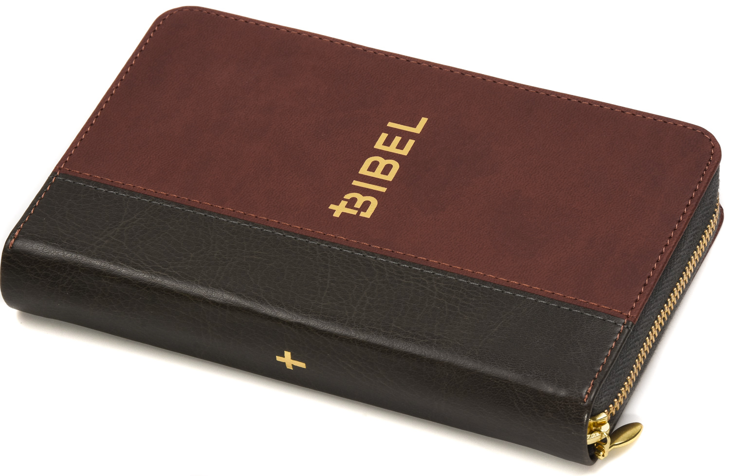 Die Bibel – Schlachter 2000 (Miniaturausgabe in PU-Einband, grau/braun)